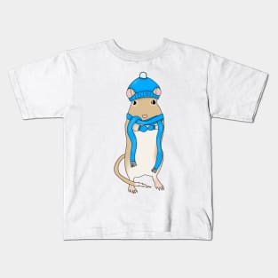 Golden Gerbil winter hat, scarf and mittens Kids T-Shirt